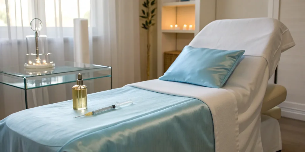 A syringe filled with a specific number of Botox units, ready for a cosmetic treatment.