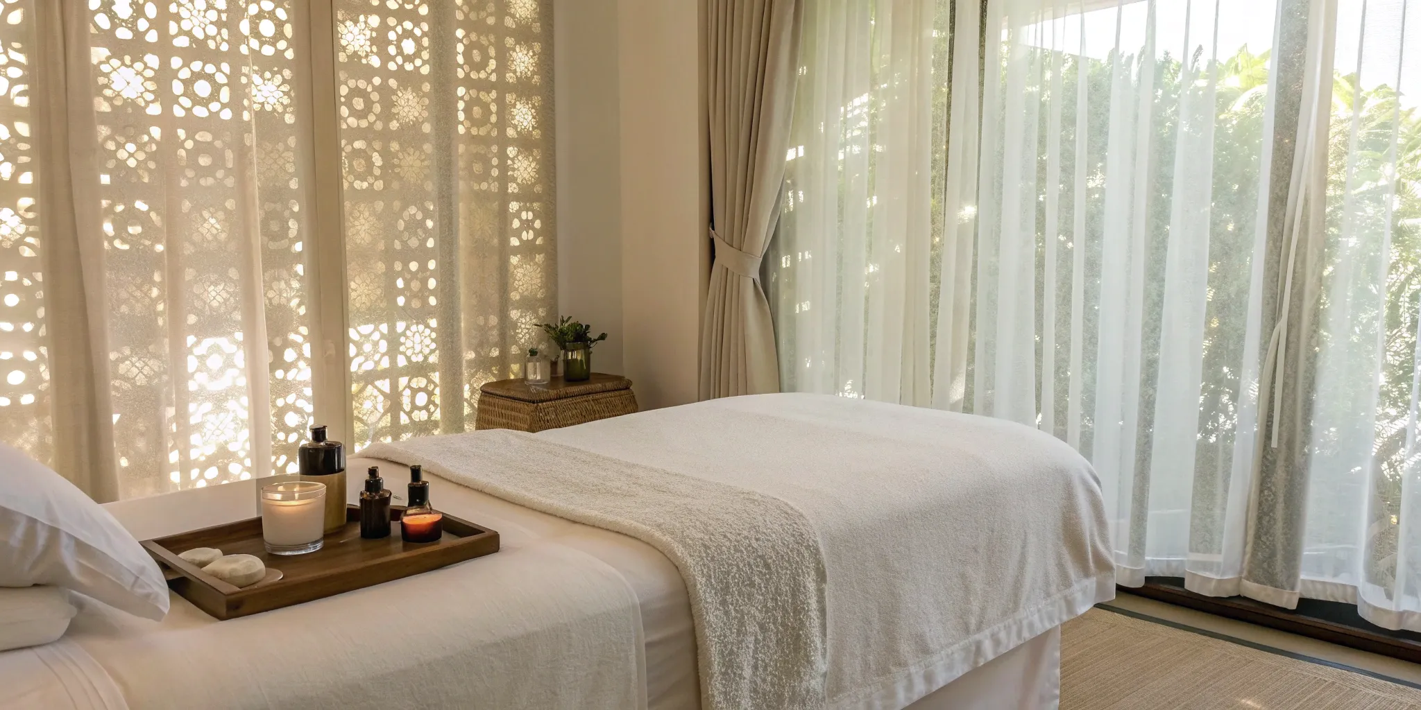 A professional clinic room prepared for microneedling on surgical scars.